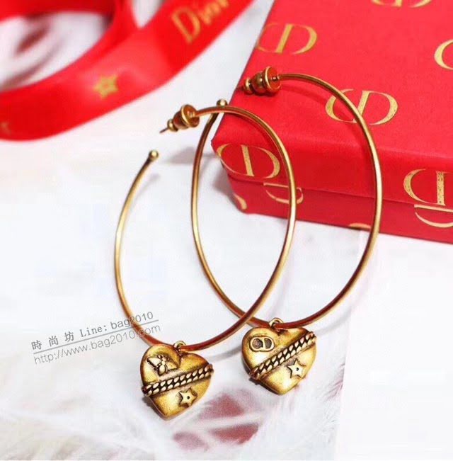 Dior飾品 迪奧經典熱銷款蜜蜂CD桃心愛心耳釘耳環  zgd1134